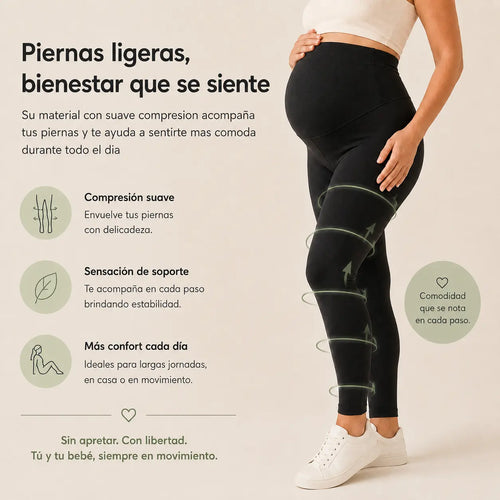 Leggings premamá con sujeción