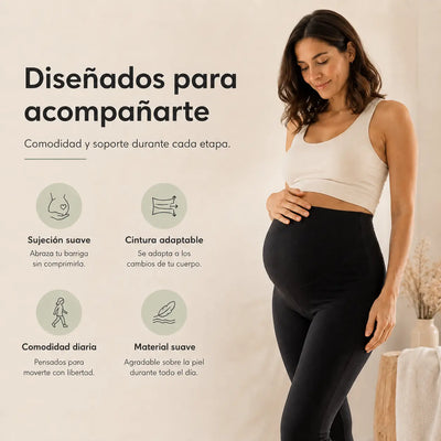 Leggings premamá con sujeción
