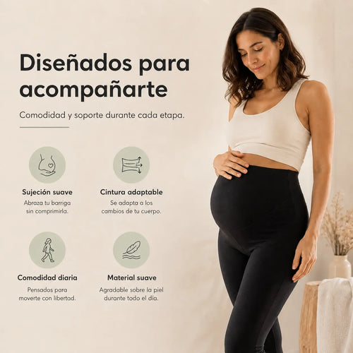 Leggings premamá con sujeción