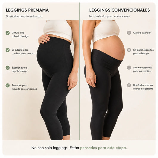 Leggings premamá con sujeción