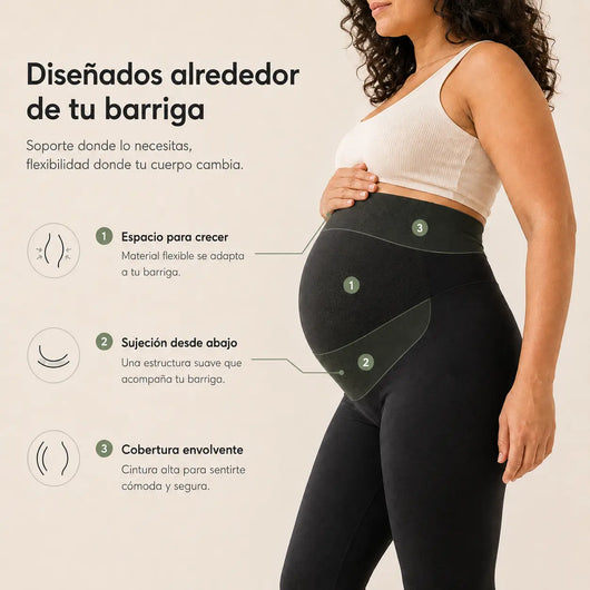 Leggings premamá con sujeción